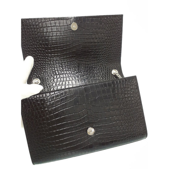 Saint Laurent Classic Kate Satchel Chain Shoulder Bag Black - Picture 5 of 9